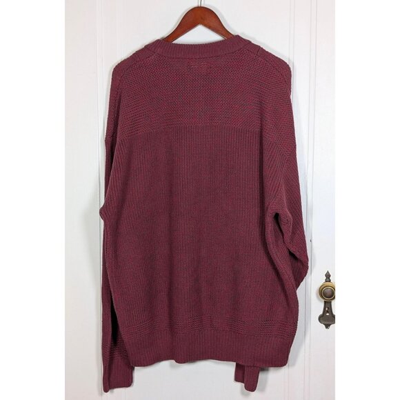 NEW NWT RedHead Knit Sweater Mens Sz XXL 2XL Red 1/4 Button Henley Heavyweight - Picture 2 of 5